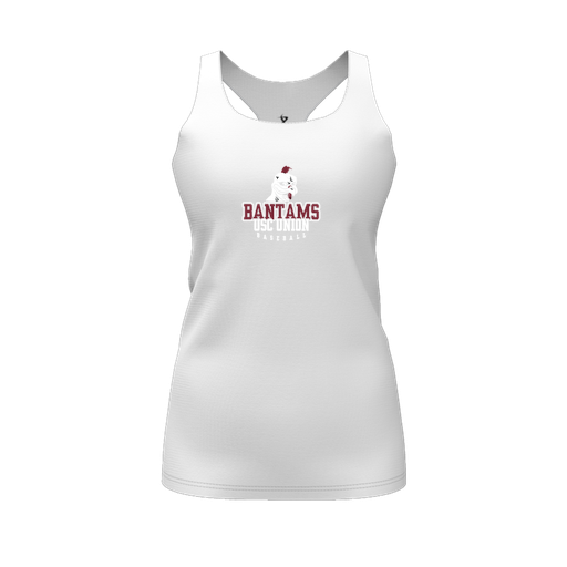 [FT0TRBWH-FYS-LOGO1] Decker Racerback Tank Top (Female Youth S, White, Logo 1)