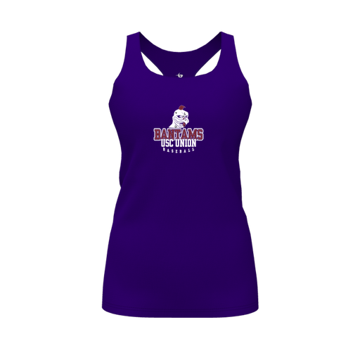 [FT0TRBPP-FYS-LOGO1] Decker Racerback Tank Top (Female Youth S, Purple, Logo 1)