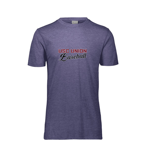 [FTSCUBNV-YS-LOGO2] Decker Youth Tri-Blend T-Shirt - Short Sleeve (Youth S, Navy, Logo 2)