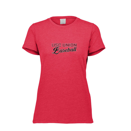 [FTSCUBRD-FAXS-LOGO2] Decker Women's Tri-Blend T-Shirt - Short Sleeve (Female Adult XS, Red, Logo 2)