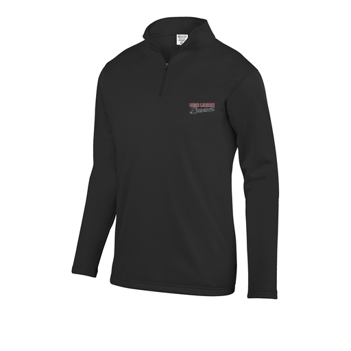 [FOLQFFBK-YS-LOGO2] Decker Youth FlexFleece 1/4 Zip (Youth S, Black, Logo 2)