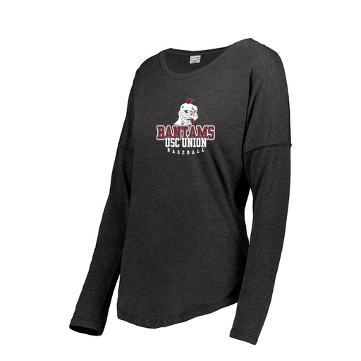 [FTLCUBBK-FAXS-LOGO1] Decker Women's Tri-Blend T-Shirt - Long Sleeve (Female Adult XS, Black, Logo 1)